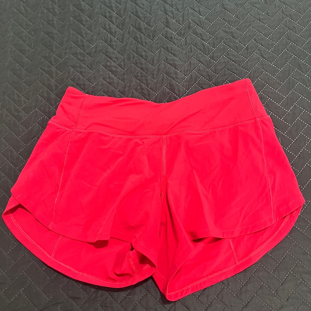lululemon athletica women's athletic shorts in dark red
